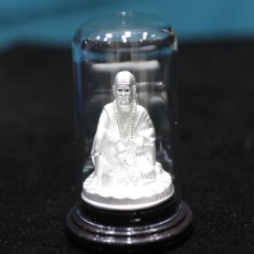 Silver God Saibaba Idol  (92.5 purity)
